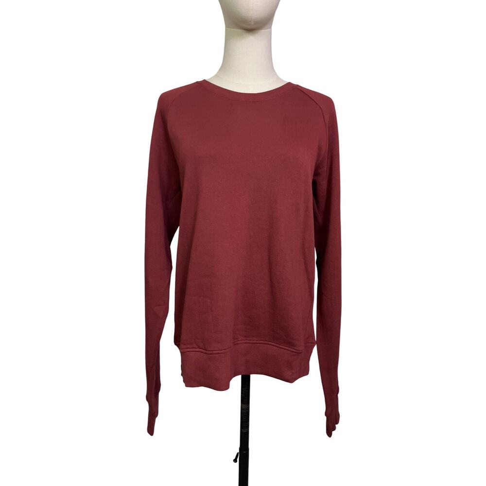 Bridge & Burn Fremont Sweatshirt Burgundy Organic Cotton NWT Size Large